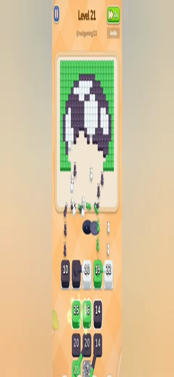 Colony Flow Level 21 walkthrough key frame: 