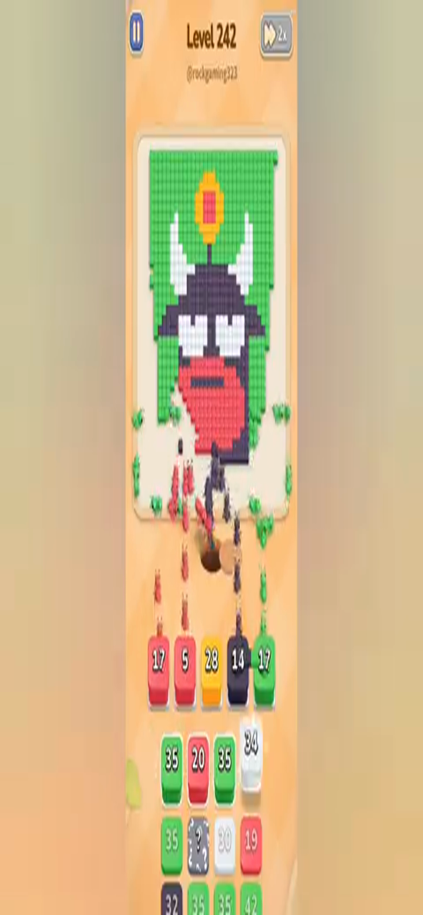 Colony Flow Level 242 walkthrough key frame: