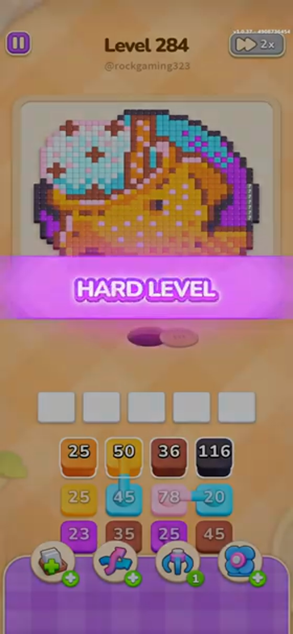 Colony Flow Level 300 gameplay frame showing the pixel-art picture