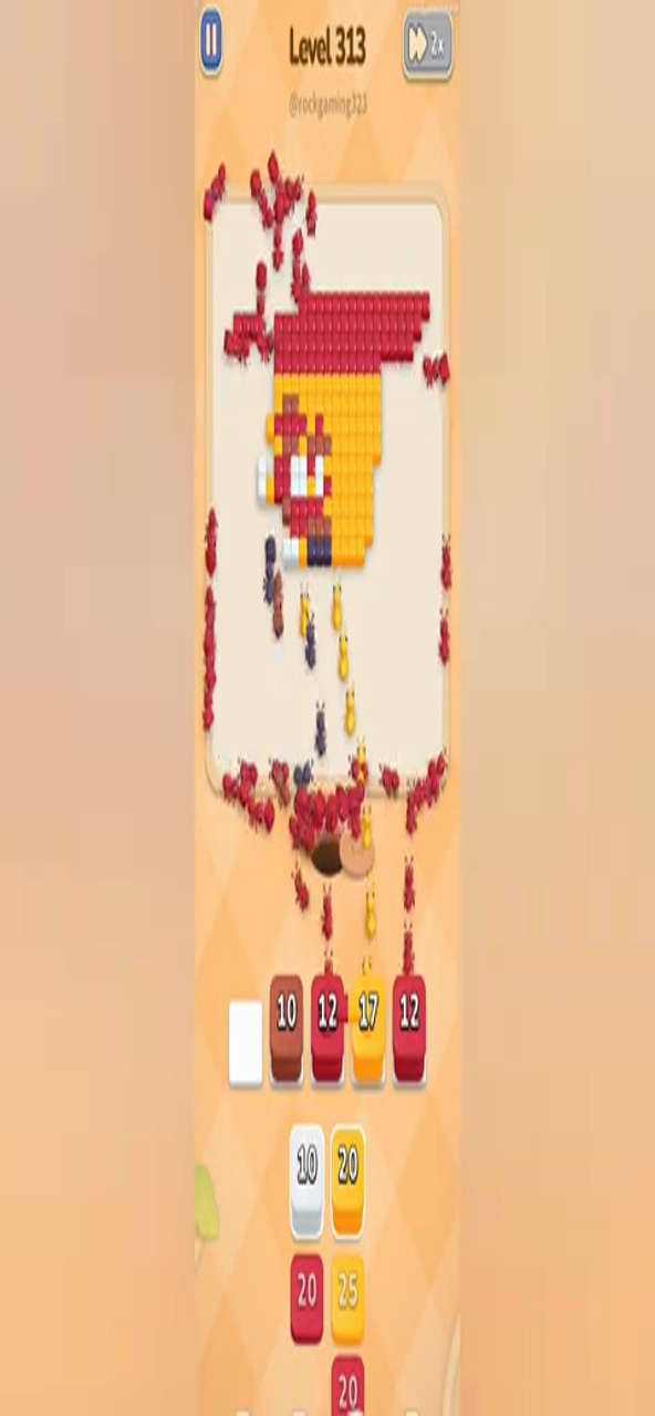 Colony Flow Level 313 walkthrough key frame: 