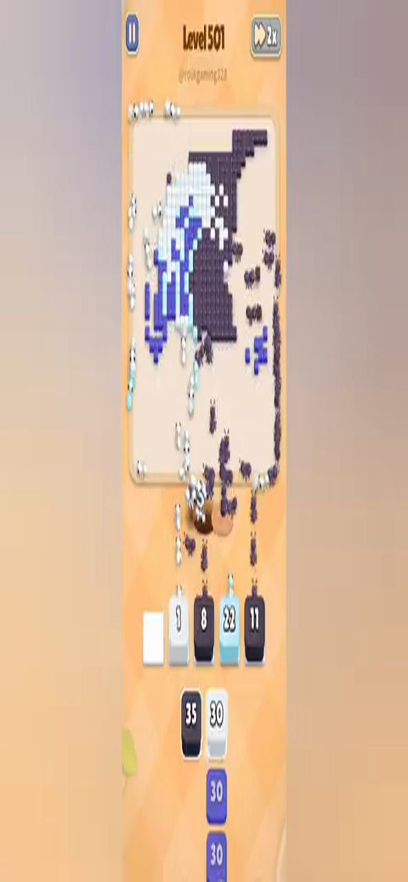 Colony Flow Level 501 walkthrough key frame: 
